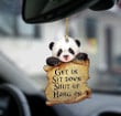 Panda Get In Panda Lover Two Sided Ornament