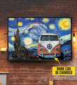 Starry Night Hippie Van Canvas