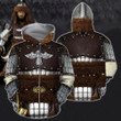 3D All Over Print Genghis Khan King Of Mongolia Hoodie - Amaze Style™-Apparel