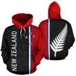 New Zealand All Over Zip-Up Hoodie - Straight Version - BN04 - Amaze Style™-Apparel