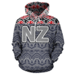 New Zealand Maori Sillver Fern Over - Hoodie - BN09 - Amaze Style™-Apparel