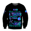 Teacher - Never Undersetimate A Teacher Hoodie 3D All Over Printed Shirts HHT2008201-LAM