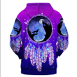 Premium Wolf Native American Galaxy 3D All Over Printed Unisex Shirts