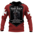 I'm On Team Jesus I'm Not Religious 3D Printed Combo Hoodie + Sweatpant For Winter