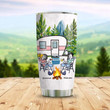 Campfire RV Trailer Beebuble Stainless Steel Tumbler