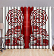 Strong Firefighter Window Curtains