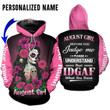 Customize Name Skull Girl Hoodie For Men And Women
