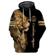 Customize Name King Lion Combo Hoodie + Legging