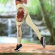 Lion Queen 3D All Over Printed Legging + Hollow Tank Combo for Women