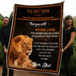 Lion Dad's Love blanket