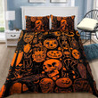 Skull Pumkin Halloween Bedding Set