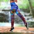 Lion Native Multicolor All Over Printed Legging + Hollow Tank Combo