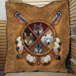 Wolf Native American 3D All Over Printed Quilt