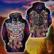 Owl Native American 3D Over Printed Unisex Shirt