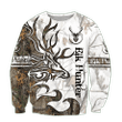 Beautiful Elk Huntaholic Half Camouflage Forest - 3D All Over Printed Style for Men and Women