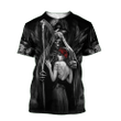 Lady and Grim Reaper - 3D All Over Printed Style for Men and Women