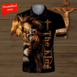 The King Lion Personalized Name Christian Jesus 3D Printed Design Apparel Men and Women