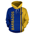 Barbados All Over Hoodie - Straight - Amaze Style™-Apparel