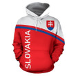 Slovakia All Over Hoodie Curve Version - Amaze Style™-Apparel