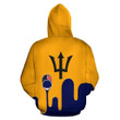 Barbados Flag Hoodie Bucket Spilling Paint - Amaze Style™-Apparel