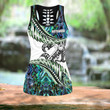 Aotearoa silver fern manaia paua shell combo outfit Legging + Tank for women