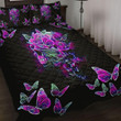 Quilt bedding set butterfly love skull PL