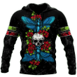 Butterfly Love Skull 3D all over printed for man and women QB05192001 - Amaze Style™-Apparel