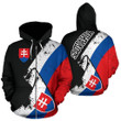 Slovakia Special Grunge Flag Zipper Hoodie - Amaze Style™-Apparel