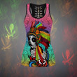 Native American Sugar Skull legging + hollow tank combo outfit PL18082001