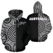 3D All Over Printed Australia Hoodie The Half Aboriginal PL128 - Amaze Style™-Apparel