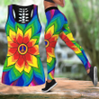 Colorful Hippie Peace Combo Legging + Tank SU200303 - Amaze Style™-Apparel
