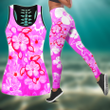 Pink Hibiscus Turtles In Hawaiian Dream Combo Legging + Tank Limited by SUN JJ160526S - Amaze Style™-Apparel