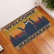 Welcome Madafakas � Black Cat Easy Clean Welcome DoorMat | Felt And Rubber | DO1240