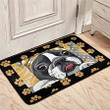 Cute Pet Dog Easy Clean Welcome DoorMat | Felt And Rubber | DO3145
