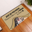 Sale! There�s Like A Lot Of Frenchies In Here Easy Clean Welcome DoorMat | Felt And Rubber | DO1508