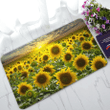 Nature Art Sunflower Field Landscape Easy Clean Welcome DoorMat | Felt And Rubber | DO3093