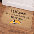 My Corgi Easy Clean Welcome DoorMat | Felt And Rubber | DO3344