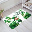 Happy St Patrick's Day Easy Clean Welcome DoorMat | Felt And Rubber | DO1574