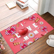 Love Present Daisy Pink Easy Clean Welcome DoorMat | Felt And Rubber | DO2583