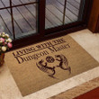 I�m Living With The Dungeon Master Easy Clean Welcome DoorMat | Felt And Rubber | DO1112
