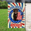Labrador Retriever God Bless Garden Decor Flag | Denier Polyester | Weather Resistant | GF1388