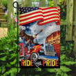 Ride With Pride Truck Driver Garden Decor Flag | Denier Polyester | Weather Resistant | GF1232