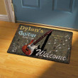 Guitar Easy Clean Welcome DoorMat | Felt And Rubber | DO2702