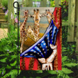 Giraffes American Garden Decor Flag | Denier Polyester | Weather Resistant | GF1769