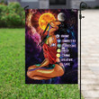 Chakra Black Woman Yoga Garden Decor Flag | Denier Polyester | Weather Resistant | GF1965