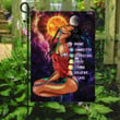 Chakra Black Woman Yoga Garden Decor Flag | Denier Polyester | Weather Resistant | GF1965