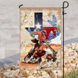 Texas Horseback Riding Garden Decor Flag | Denier Polyester | Weather Resistant | GF1948
