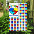 Autism Acceptance Garden Decor Flag | Denier Polyester | Weather Resistant | GF1756