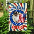 Pug God Bless Garden Decor Flag | Denier Polyester | Weather Resistant | GF1393