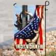 Proud Ironworker Garden Decor Flag | Denier Polyester | Weather Resistant | GF2334